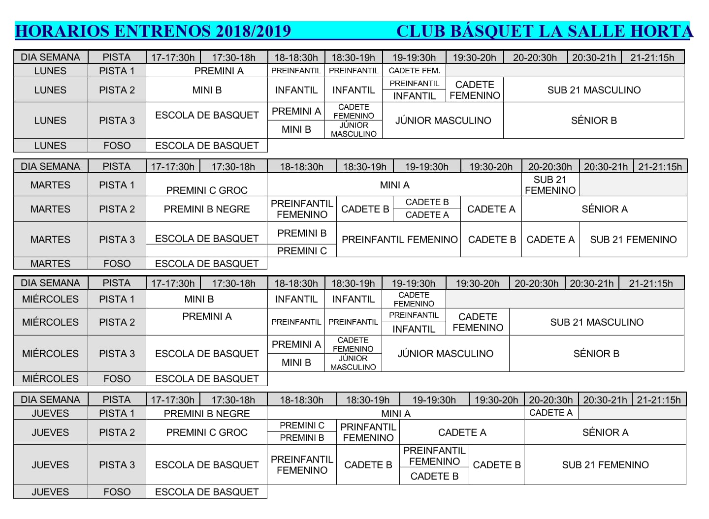 entrenaments